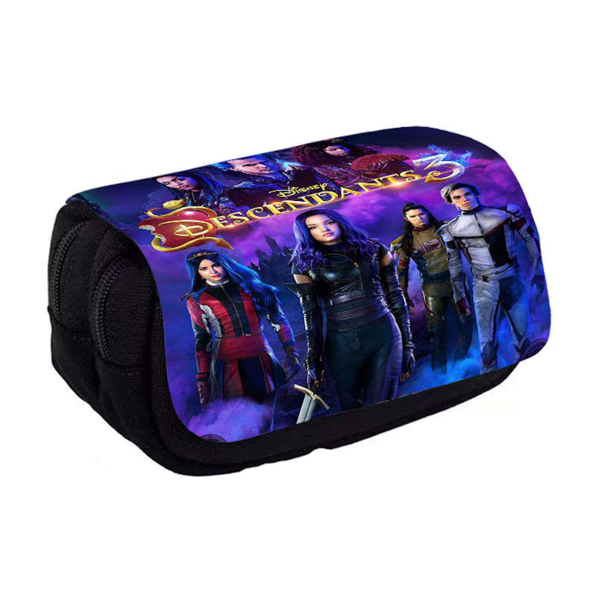 Caixa De Lápis Descendants Bolsa De Papelaria De Grande Capacidade