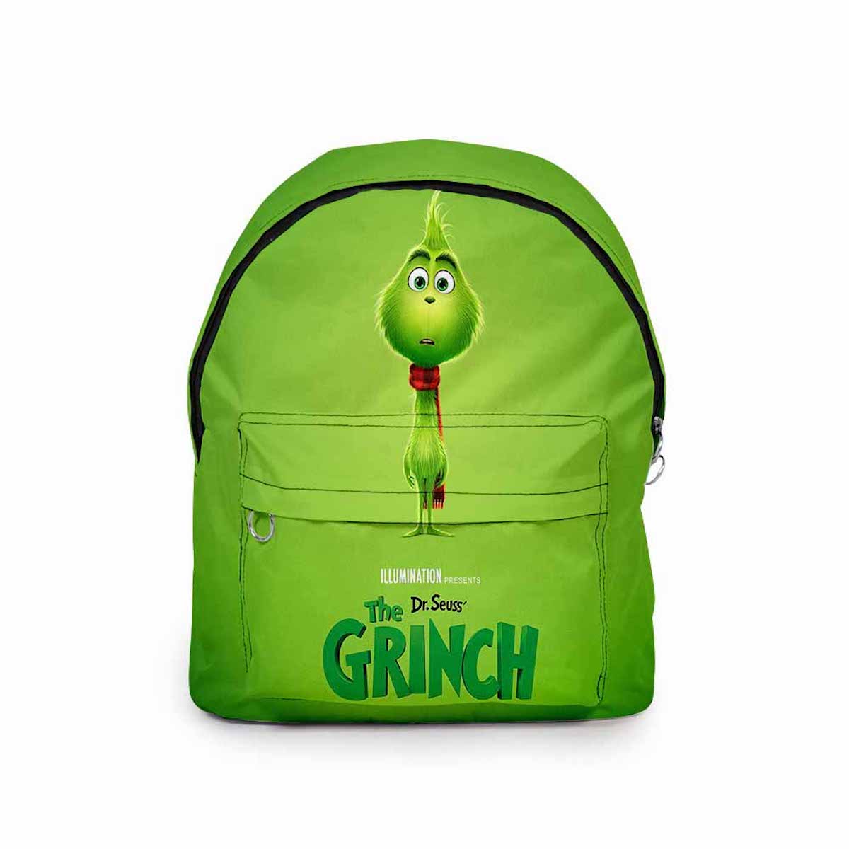 Mochila Grinch Christmas Cartoon Kids School 34x17x43cm
