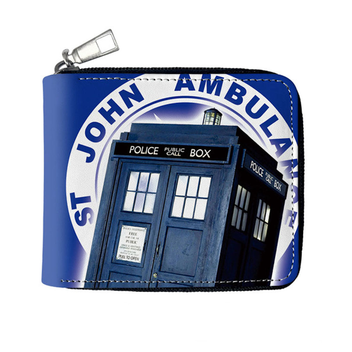 Carteira, Bolsa De Moedas, Couro, Cabine Telefônica Doctor Who, Anime