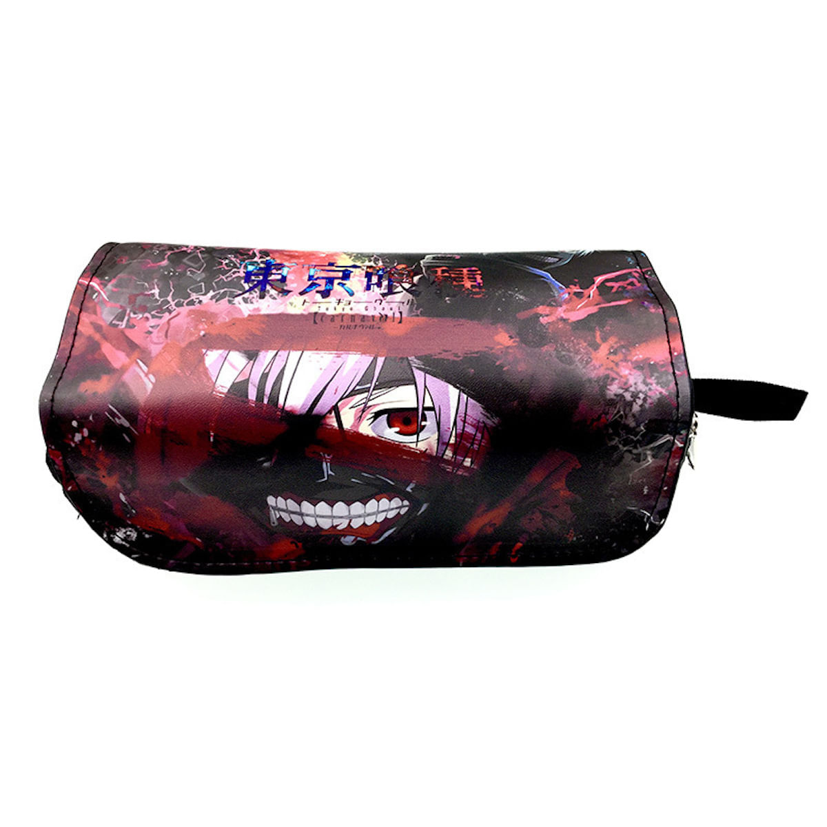 Caixa De Lápis Tokyo Ghoul Kaneki Ken De Couro Pu De Grande Capacidade