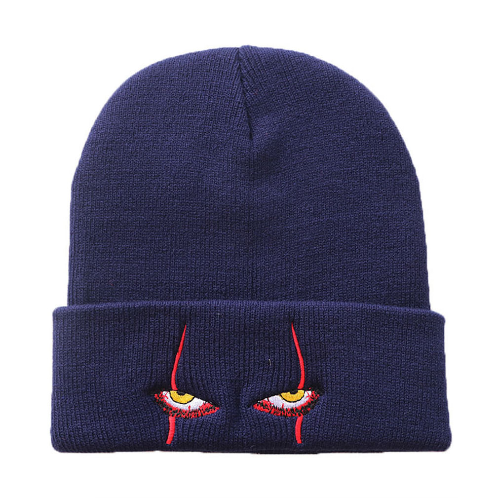 Chapéu De Malha Pennywises Scary Eyes Anime Winter Beanie