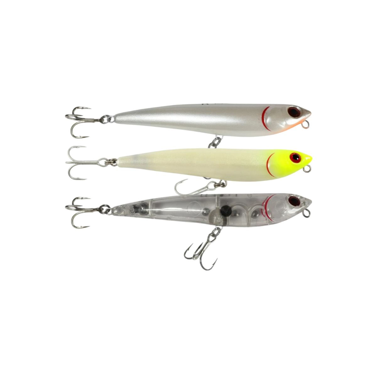 Kit Isca Artificial Lori Lorão 120 3un Superfície Efeito Rattlin Aço Carbono