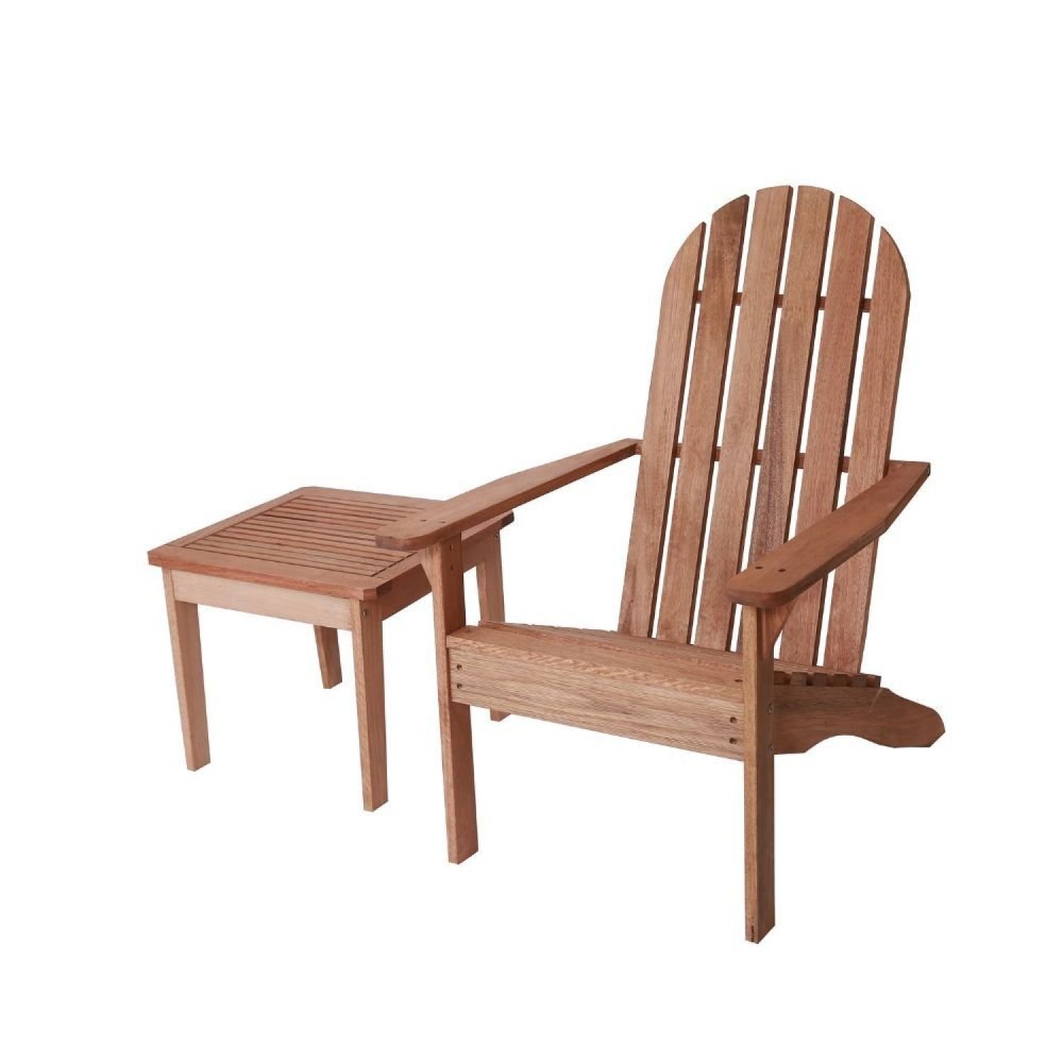 Conjunto Cadeira Andiroback Sem Apoio E Mesinha De Centro Madeira Maciça Madeira