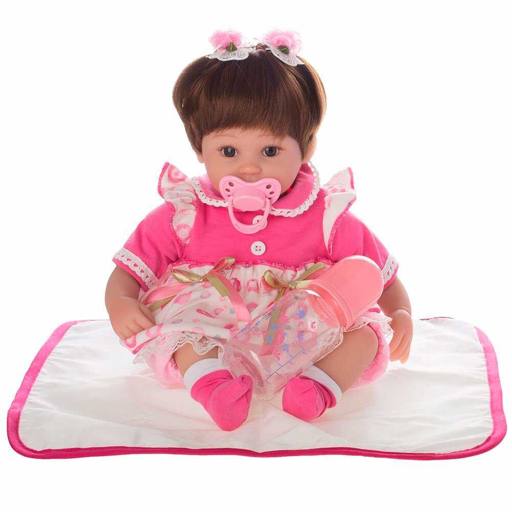 Boneca Bebe Reborn Laura Baby Charlotte Shiny Toys