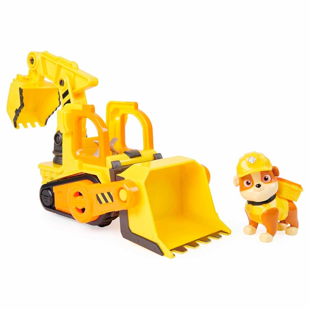 Veiculo E Figura Patrulha Canina Rubble Crew Escavadeira Sunny