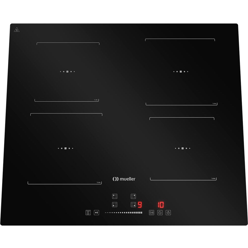 Cooktop De Indução 4 Bocas Com Turbo Mcn4bk Mueller