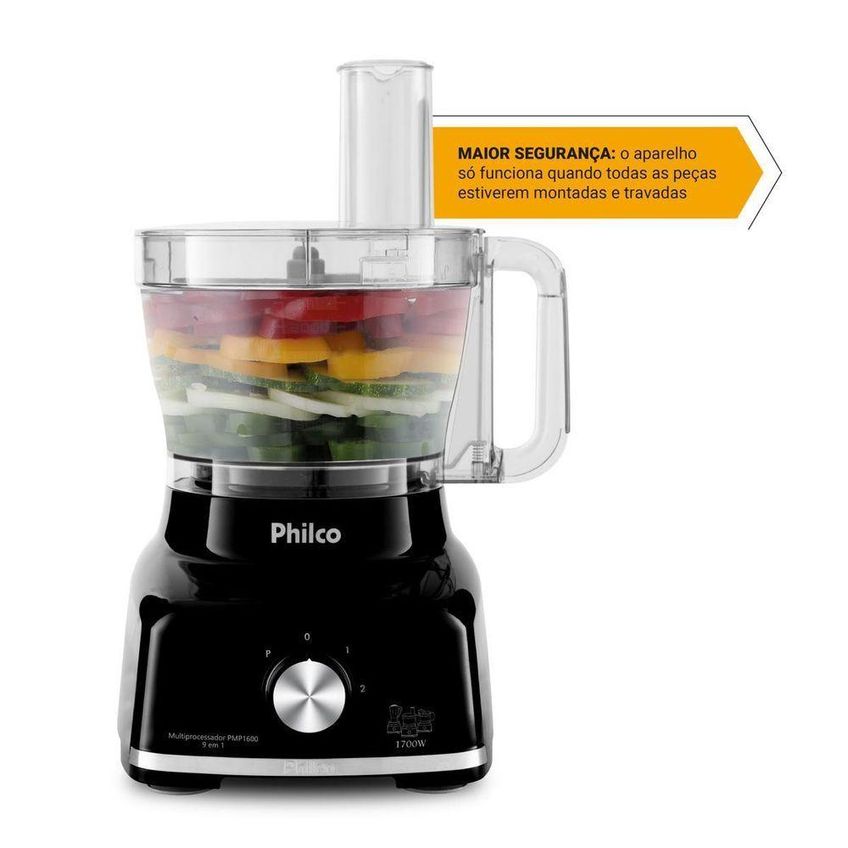 Multiprocessador Philco 9x1 Turbo Pmp1600p 1700w 220v - imagem 4