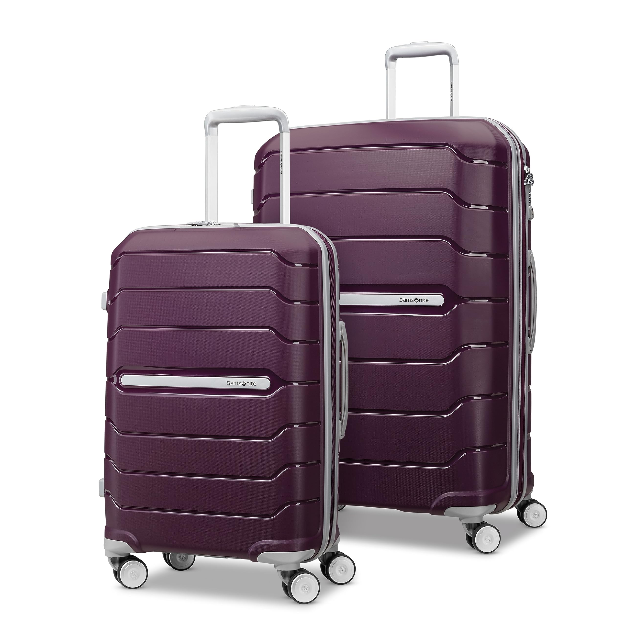 Bagagem Samsonite Freeform Hardside Expansível Roxa De 2 Peças