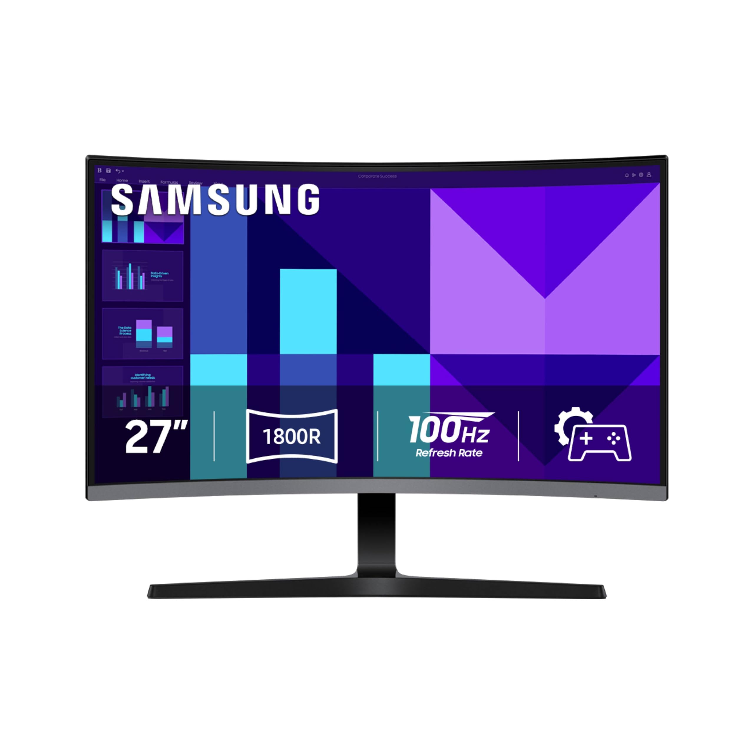 Monitor Samsung S3 (s39gd) Fhd 27" 100hz Curvado Com Alto-falante