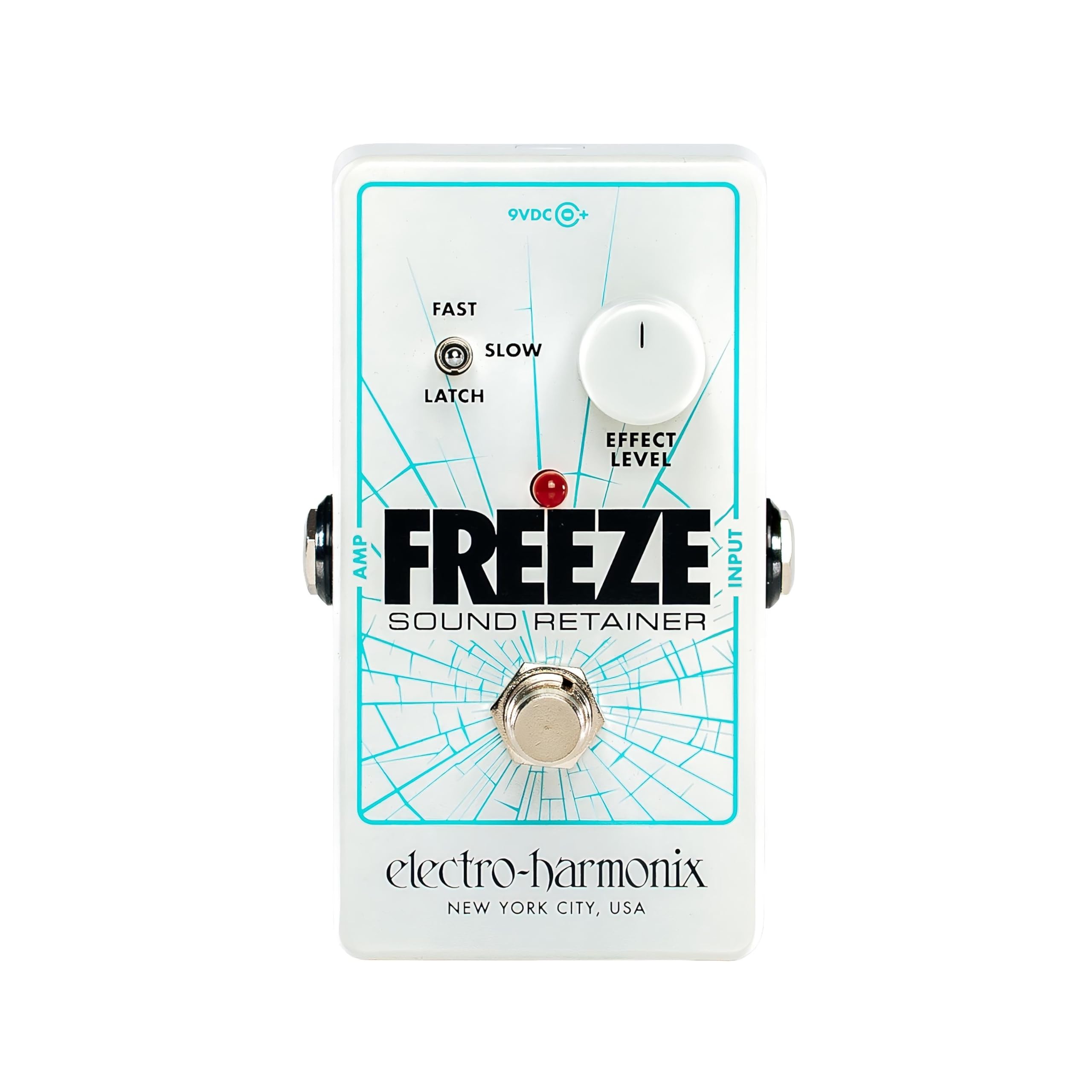 Pedal De Retenção De Som Electro-harmonix Freeze Com Fonte De Alimentação