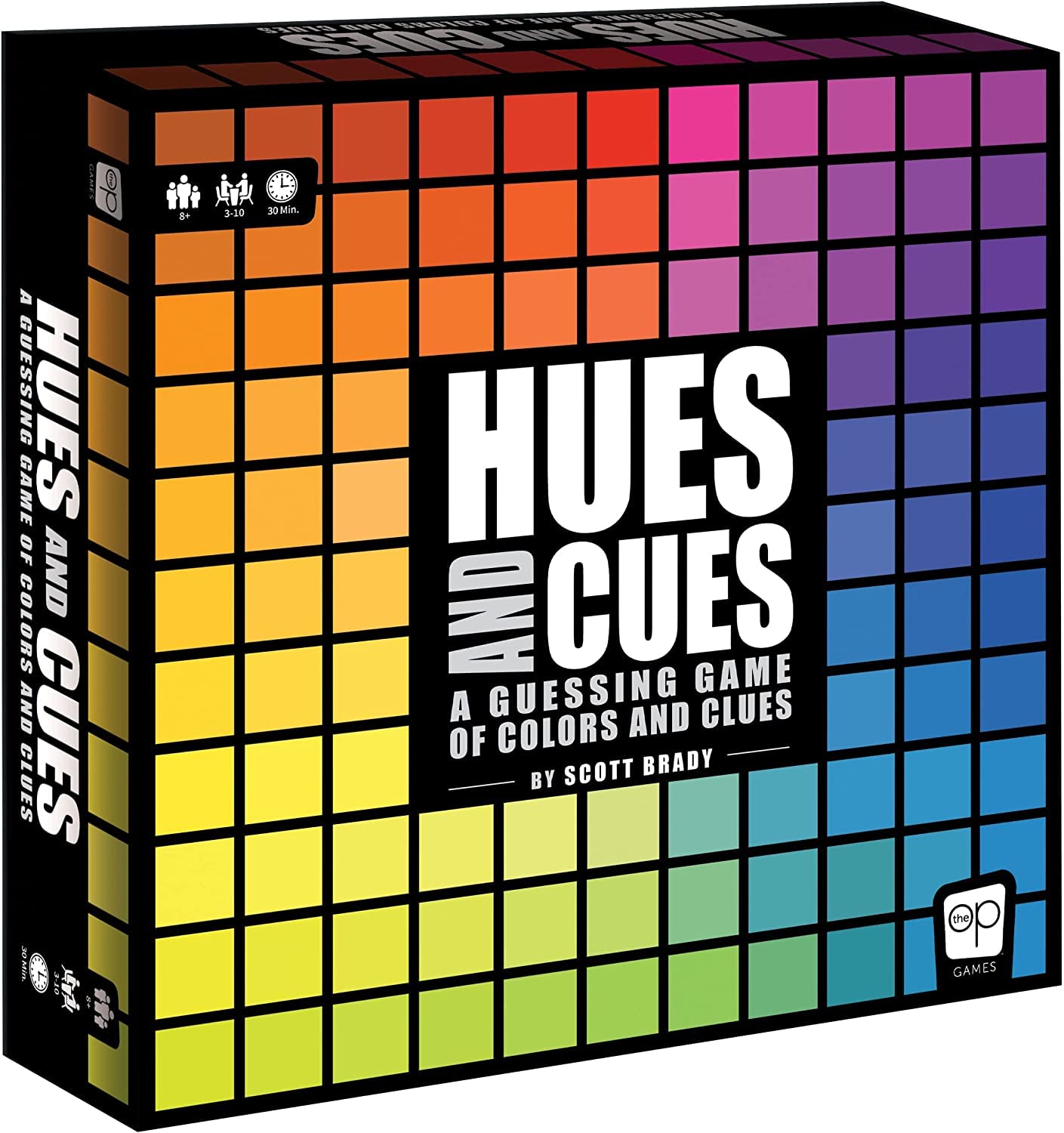 Jogo De Tabuleiro Hues And Cues Vibrant Color Guessing 3-10 Jogadores +8 Anos