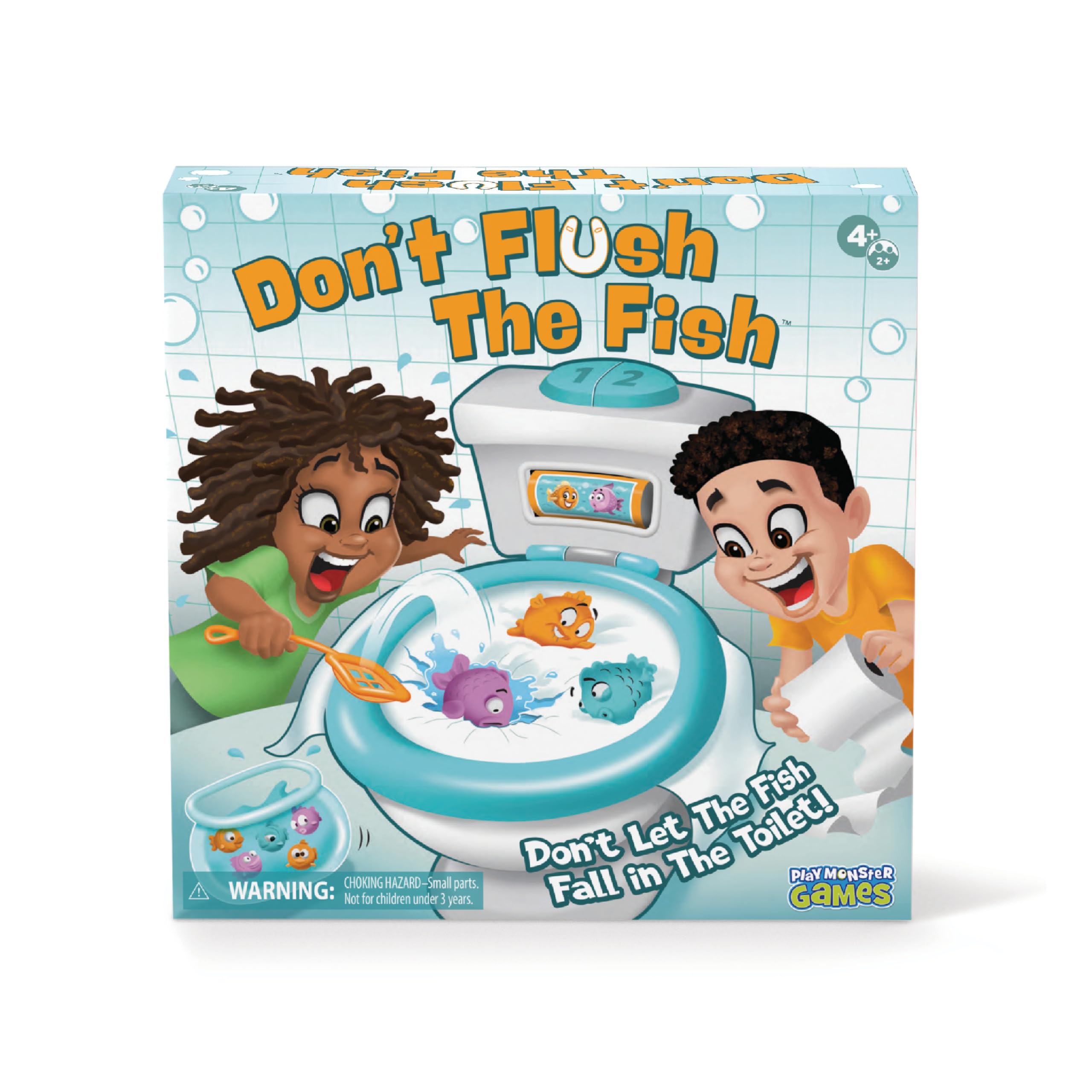 Jogo De Tabuleiro Playmonster Don't Flush The Fish Family 4+ Years