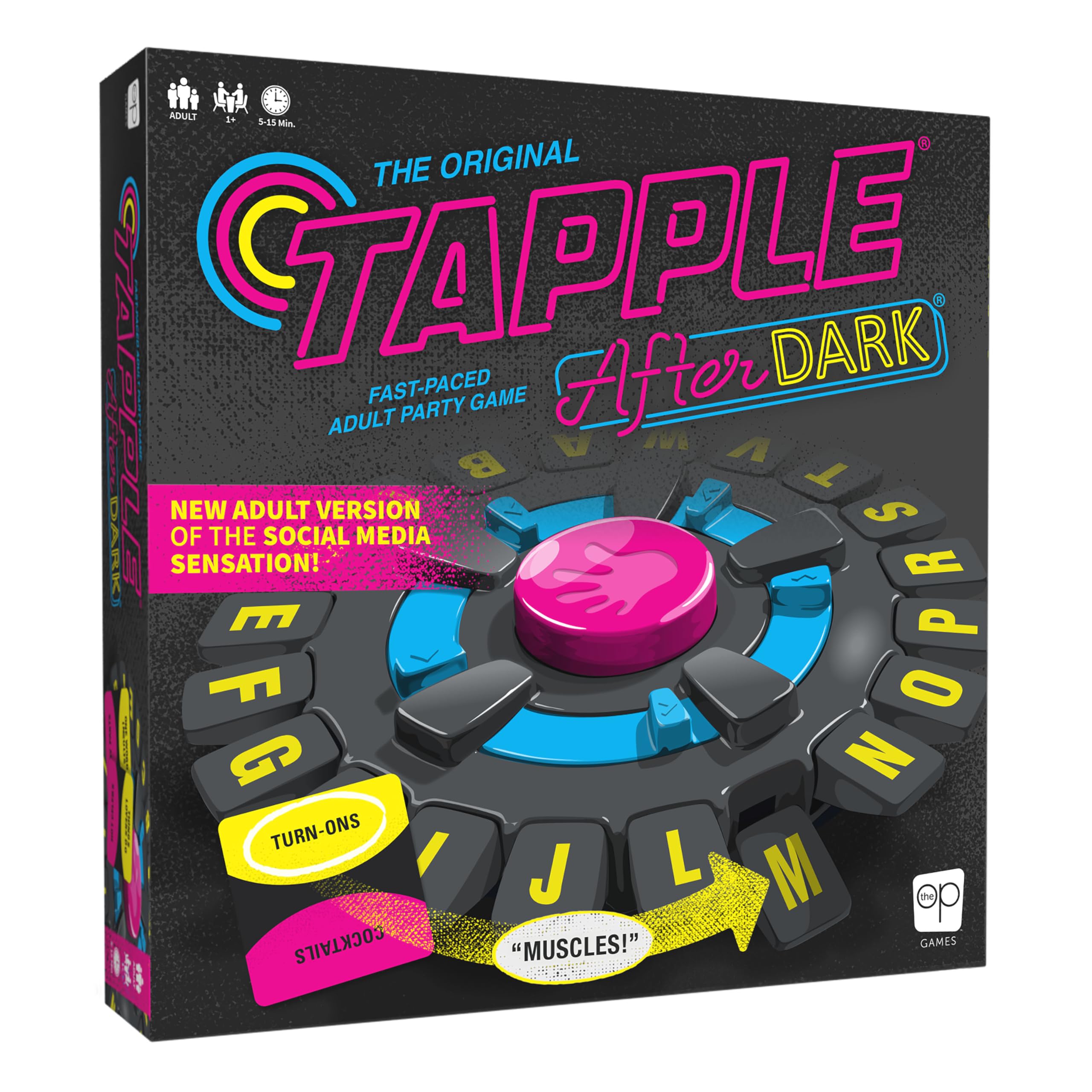 Jogo De Tabuleiro Usaopoly Tapple: After Dark Word Game 17+ Years