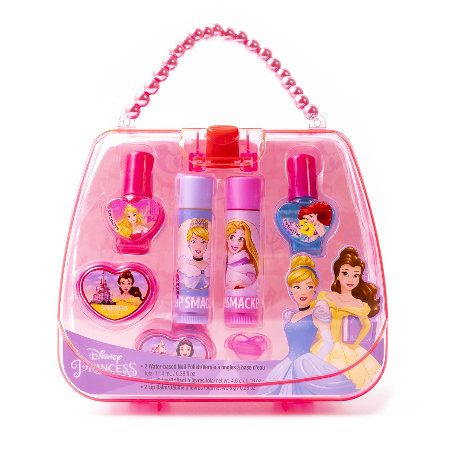 Bolsa Lip Smacker Disney Princess Com Protetor Labial E Esmalte Para Unhas
