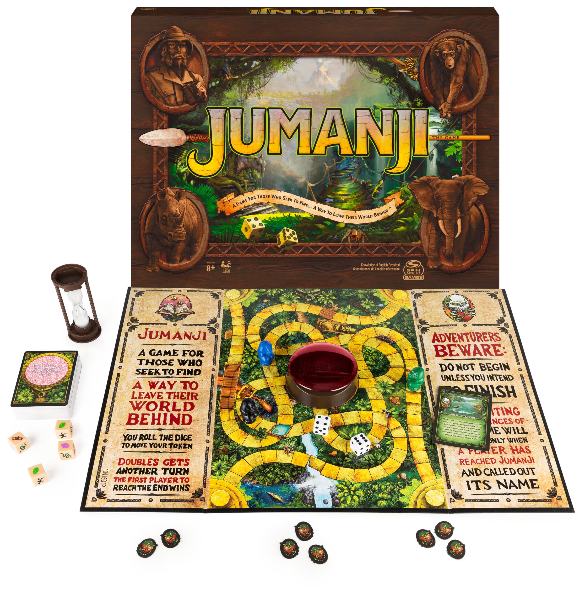 Jogo De Tabuleiro Spin Master Games Jumanji The Game Kids 8+