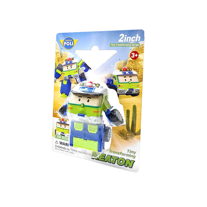 Carros De Brinquedo Robocar Poli Tiny Transforming Robot Keaton