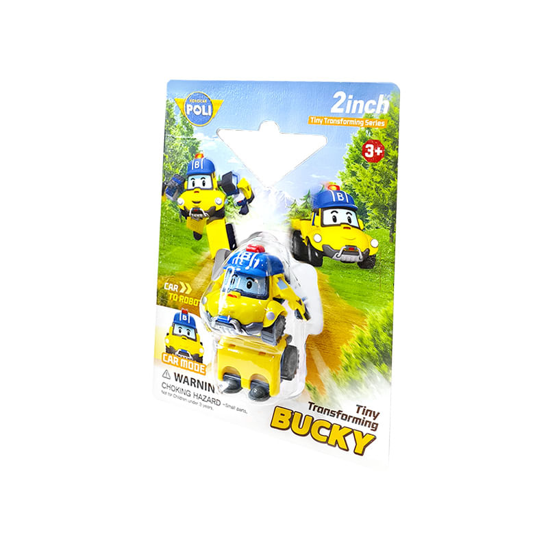 Carros De Brinquedo Robocar Poli Tiny Transforming Robot Bucky