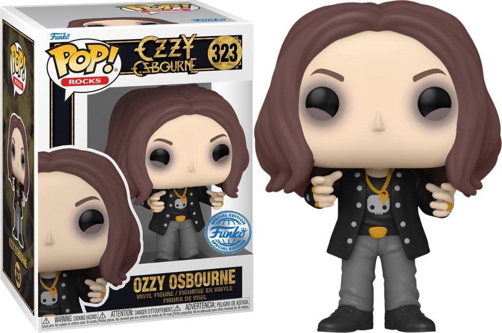 Boneco De Vinil Funko Pop Ozzy Osbourne Black Suit Exclusive