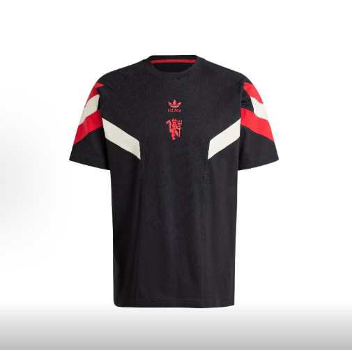 Camiseta Adidas Originals Manchester Ss24 Para Homens Preta Tamanho M