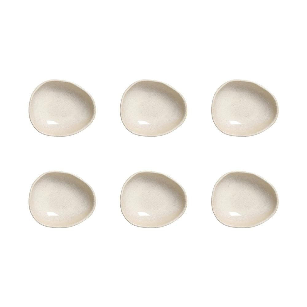 Conjunto De Cumbucas Oval Orgânico Latte 265ml 6 Peças Porto Brasil