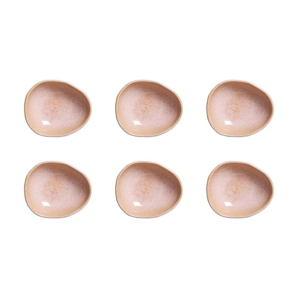 Conjunto De Cumbucas Oval Orgânico Litchi 265ml 6 Peças Porto Brasil