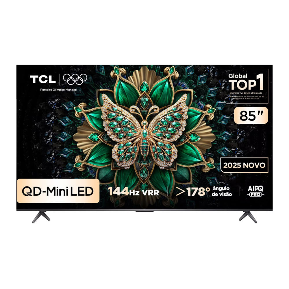 Smart Tv 85C6K 85 Polegadas 4K QD-Mini Led Matte Google Tv Semp Tcl