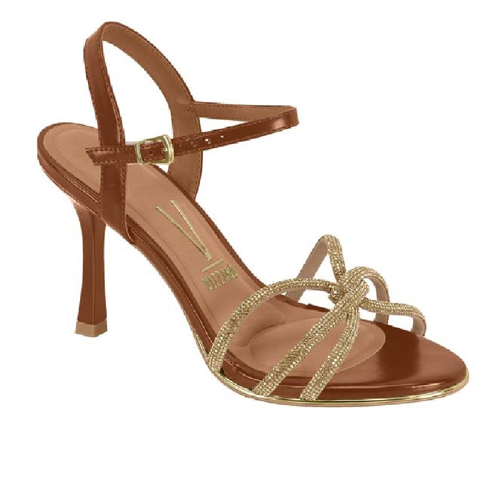 Sandalia Vizzano Salto Fino Ref 6552.103.30100 Marrom 40