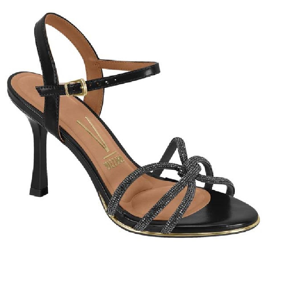 Sandalia Vizzano Salto Fino Ref 6552.103.30100 Preto/preto 36