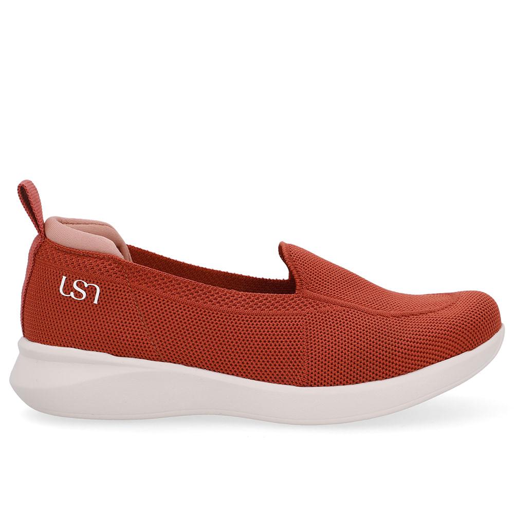 Tenis Usaflex Tricot Slipe On Ref Ud03006 Marrom 37