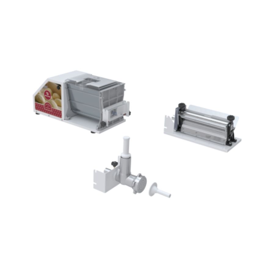Amassadeira Semi Rapida 3 Kg Massa Kit Extrusora E Moedor Braesi Aeli 310 G2 220v - imagem 3