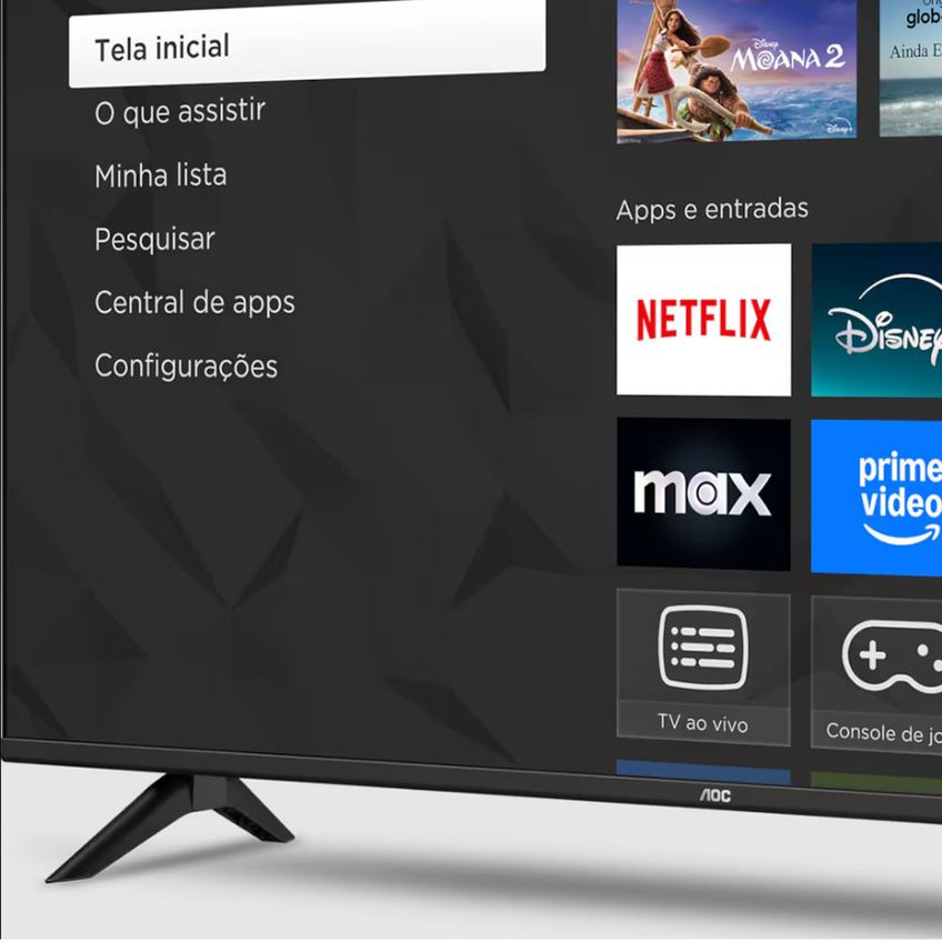Smart Tv 32 Polegadas Hd 32s5155/78g Roku Tv Aoc - imagem 5