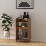 Carrinho Bar Com Rodizios Com Trava Brito Cinamomo