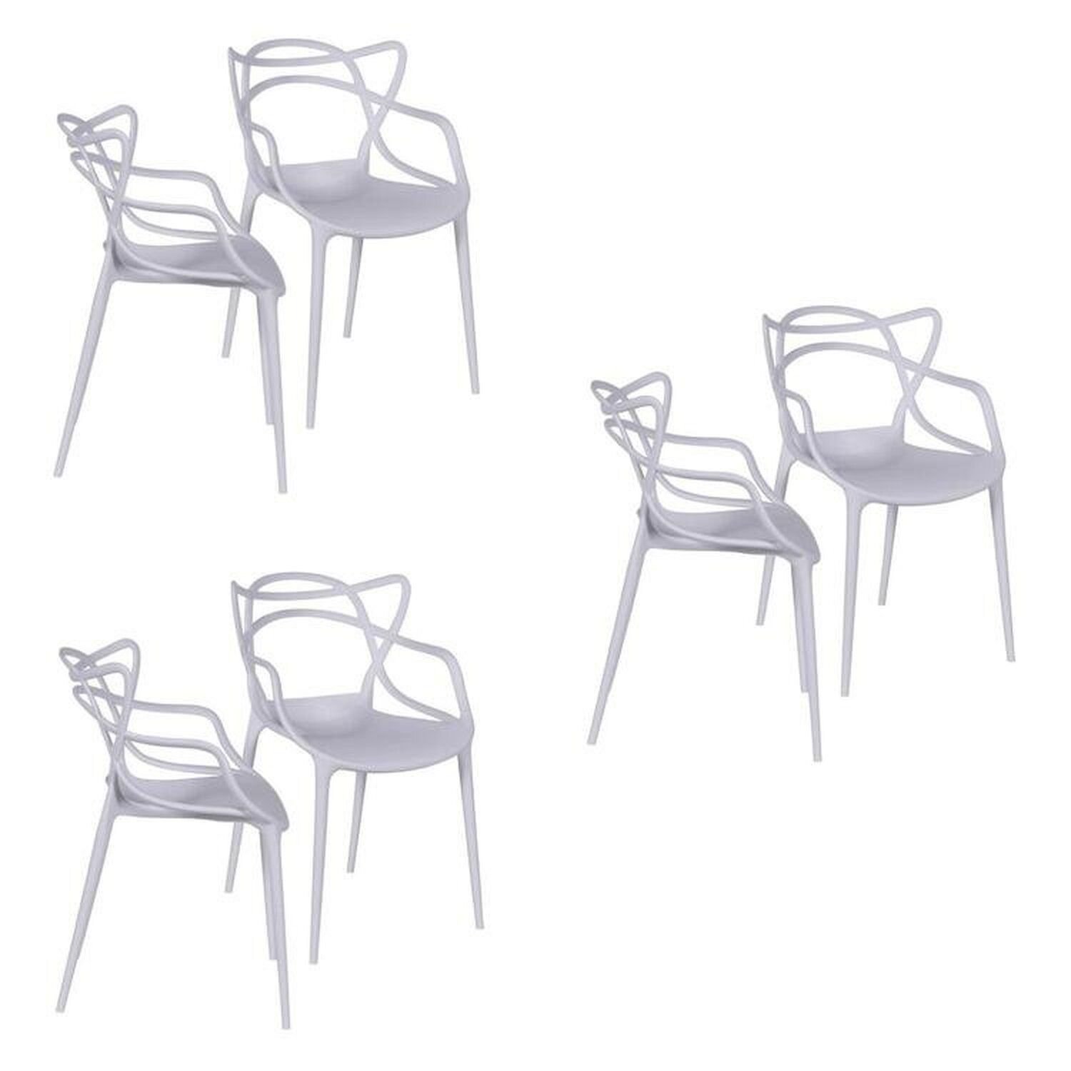 Kit Com 6 Cadeiras Para Sala De Jantar Solna Branco