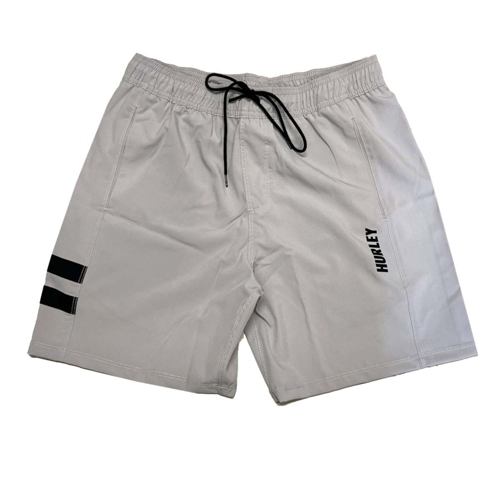 Bermuda Shorts Hurley Block 17 Cinza
