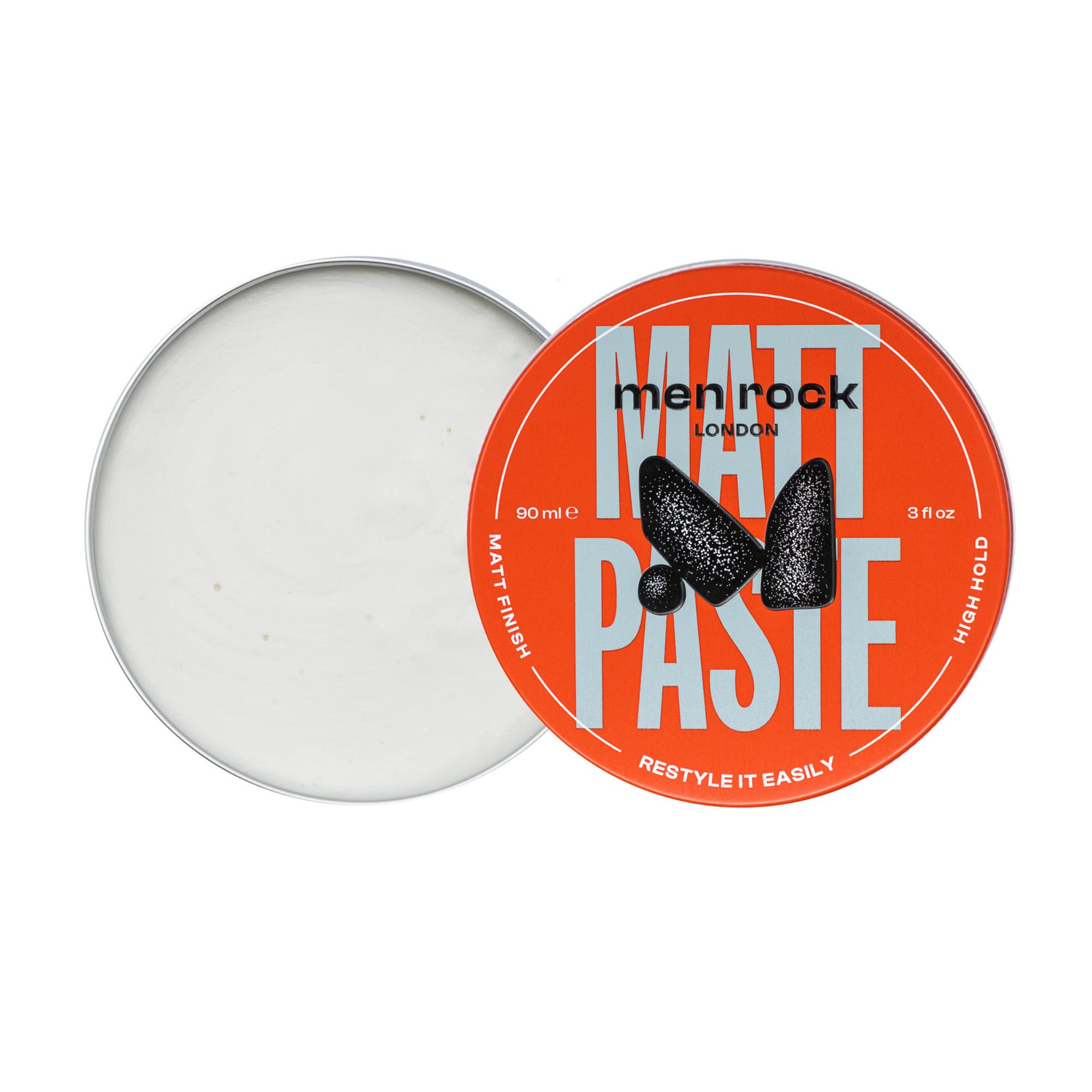 Pasta De Modelagem De Cabelo Masculina Rock Matt Paste High Hold-matt Finish