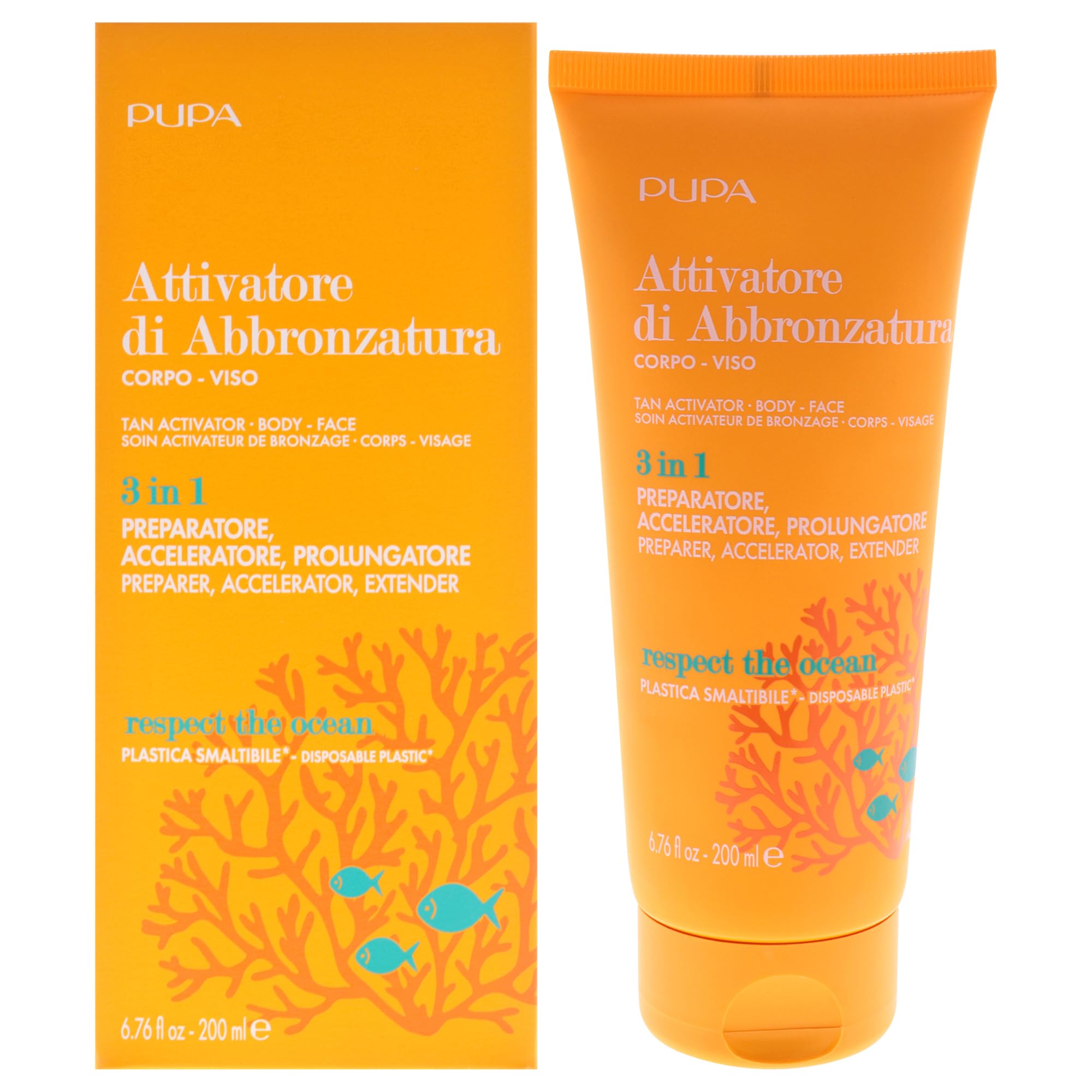 Autobronzeador Pupa Milano Tan Activator 3 Em 1 200 Ml