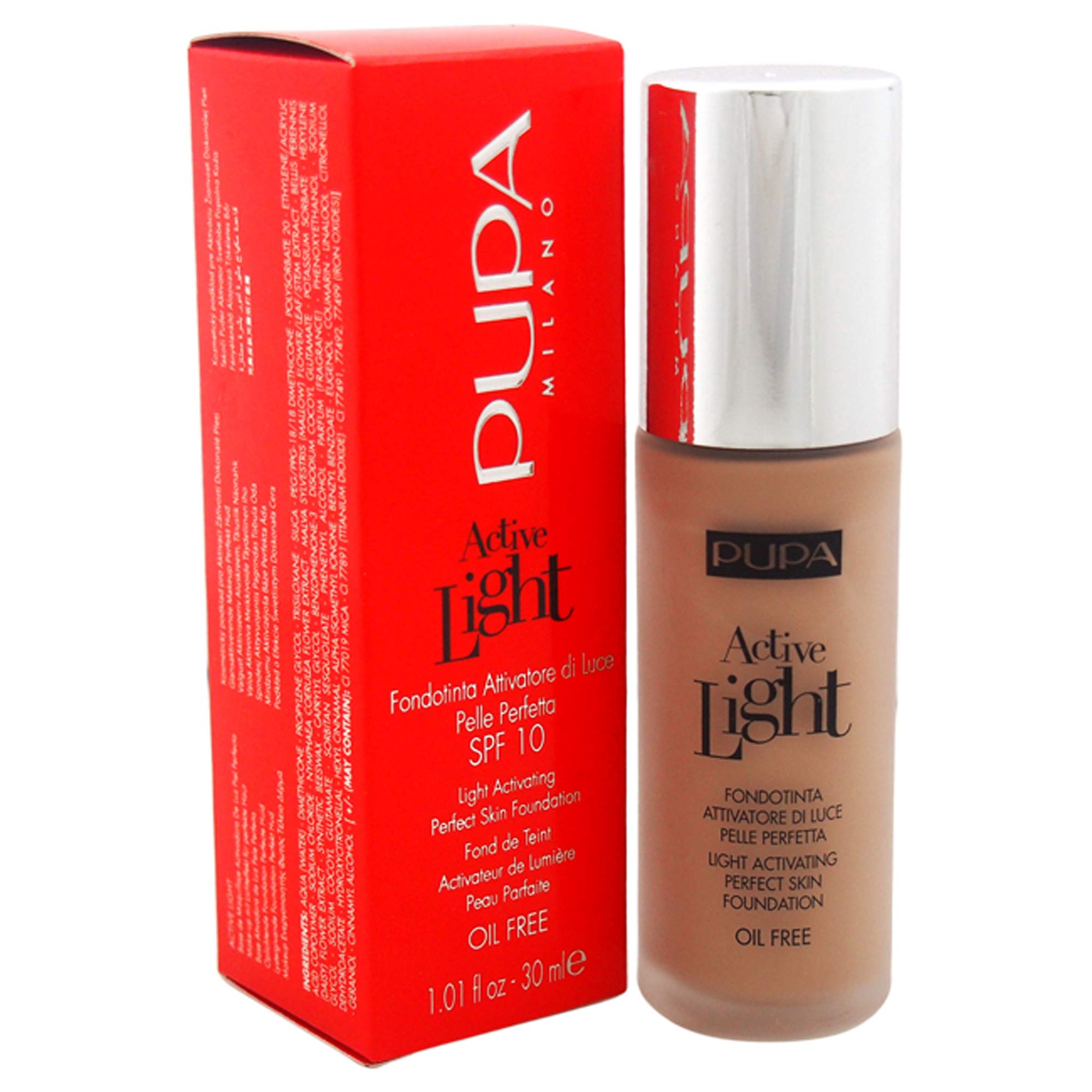 Fundação Pupa Milano Active Light Activating Spf 10 30ml