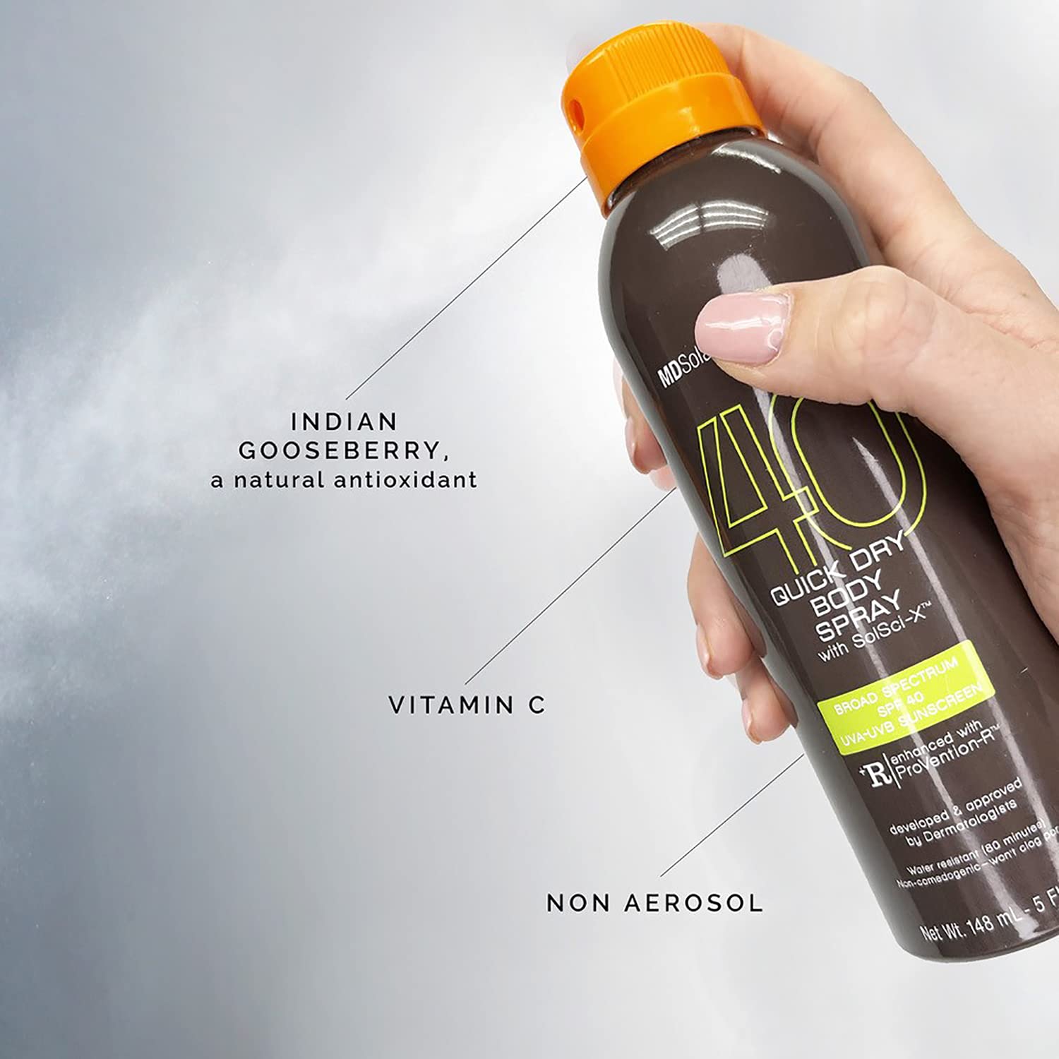 Protetor Solar Mdsolarsciences Quick Dry Body Spray Spf 40 148ml