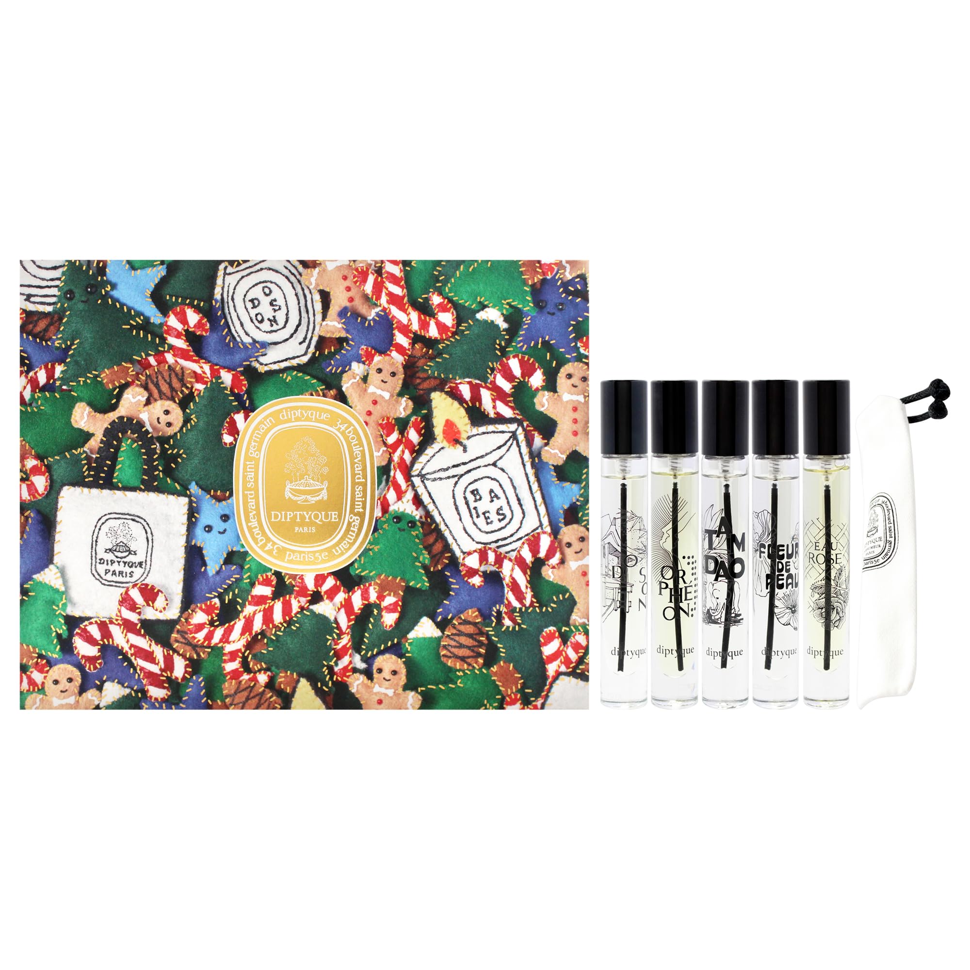 Conjunto De Fragrâncias Pessoais Diptyque Mini Discovery 5x7,5ml