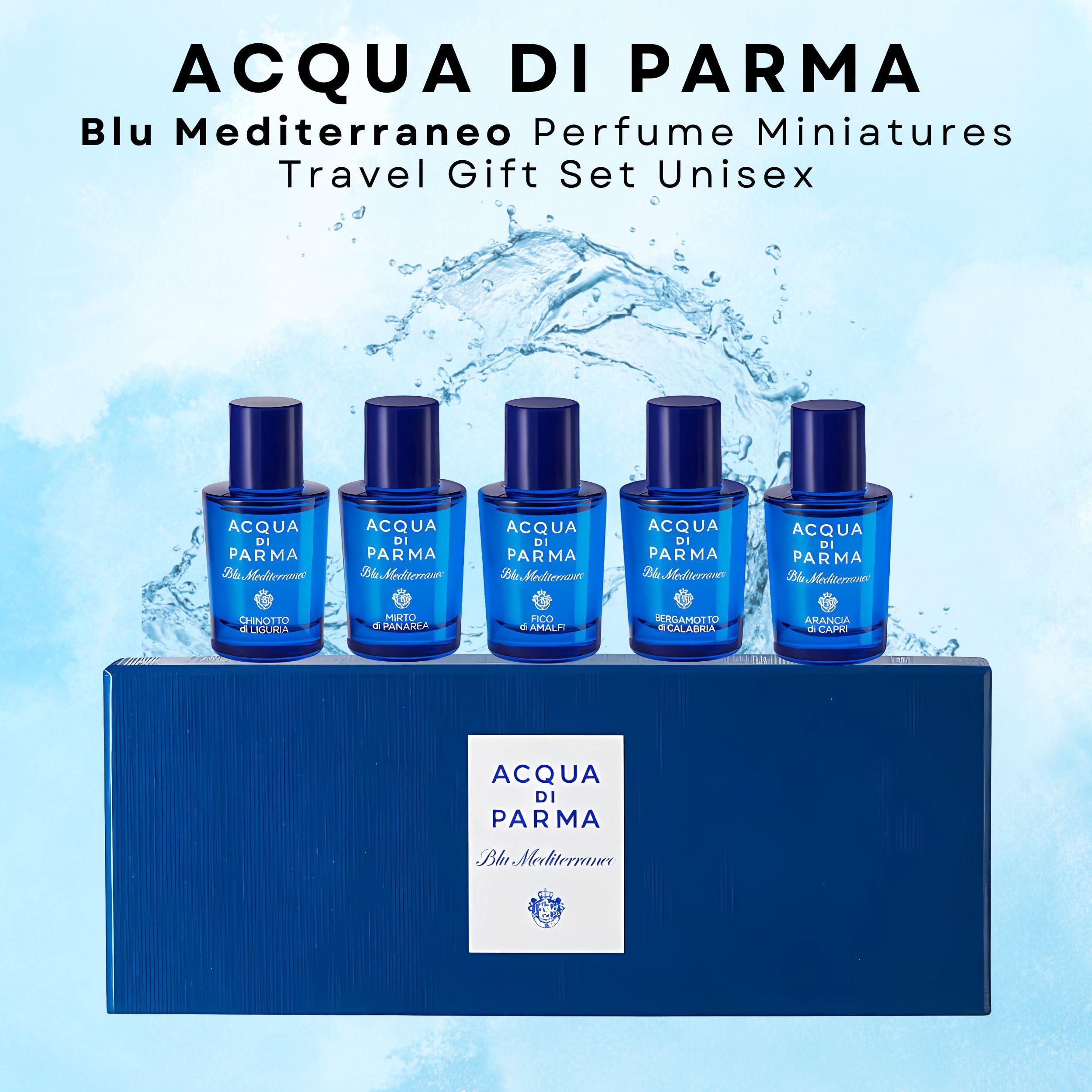 Conjunto De Perfume Para Presente Acqua Di Parma Blue Mediterraneo