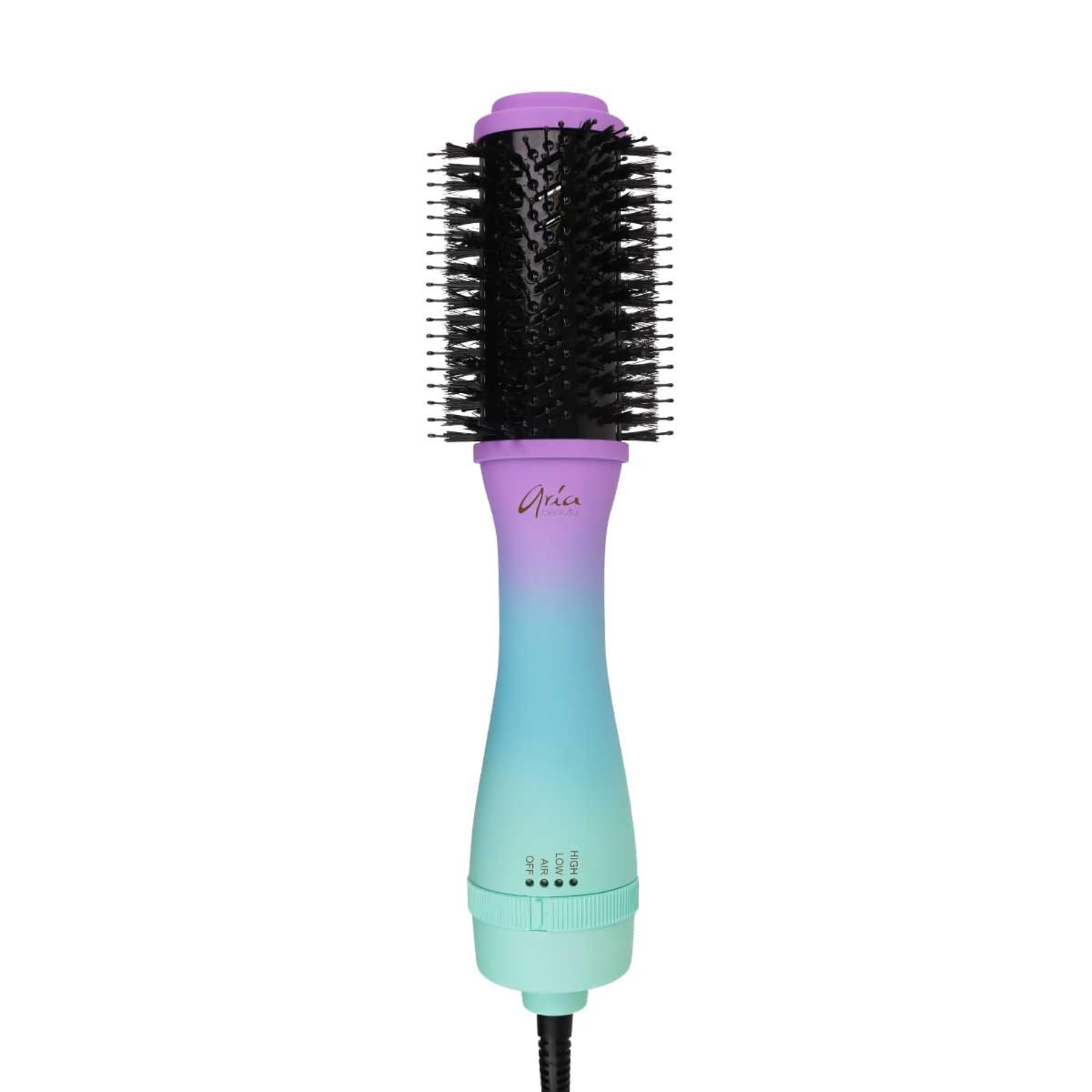 Escova De Secador De Cabelo Aria Beauty Ombre 1000w Oval Tourmaline