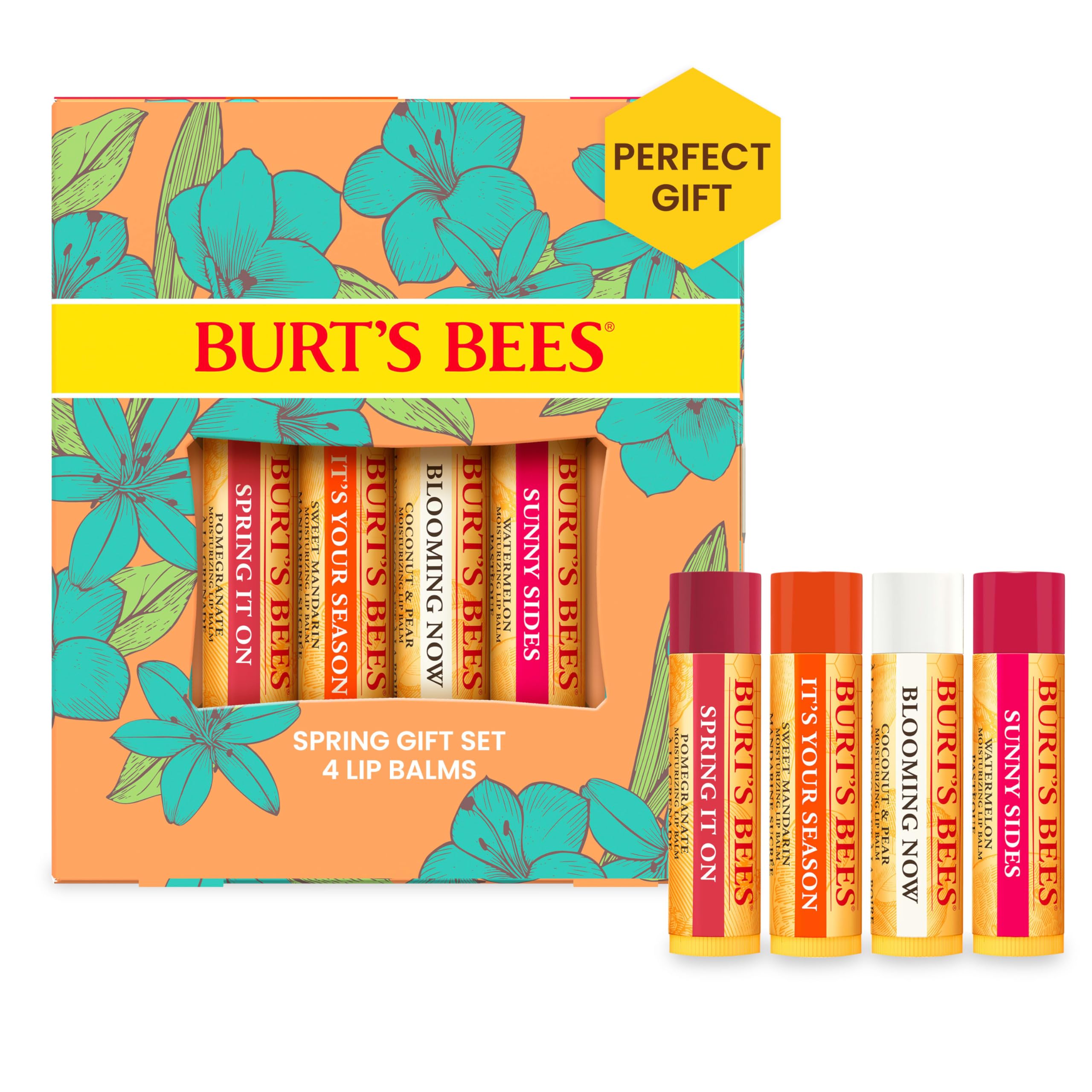 Conjunto De Protetor Labial Burt's Bees Just Picked Romã E Melancia