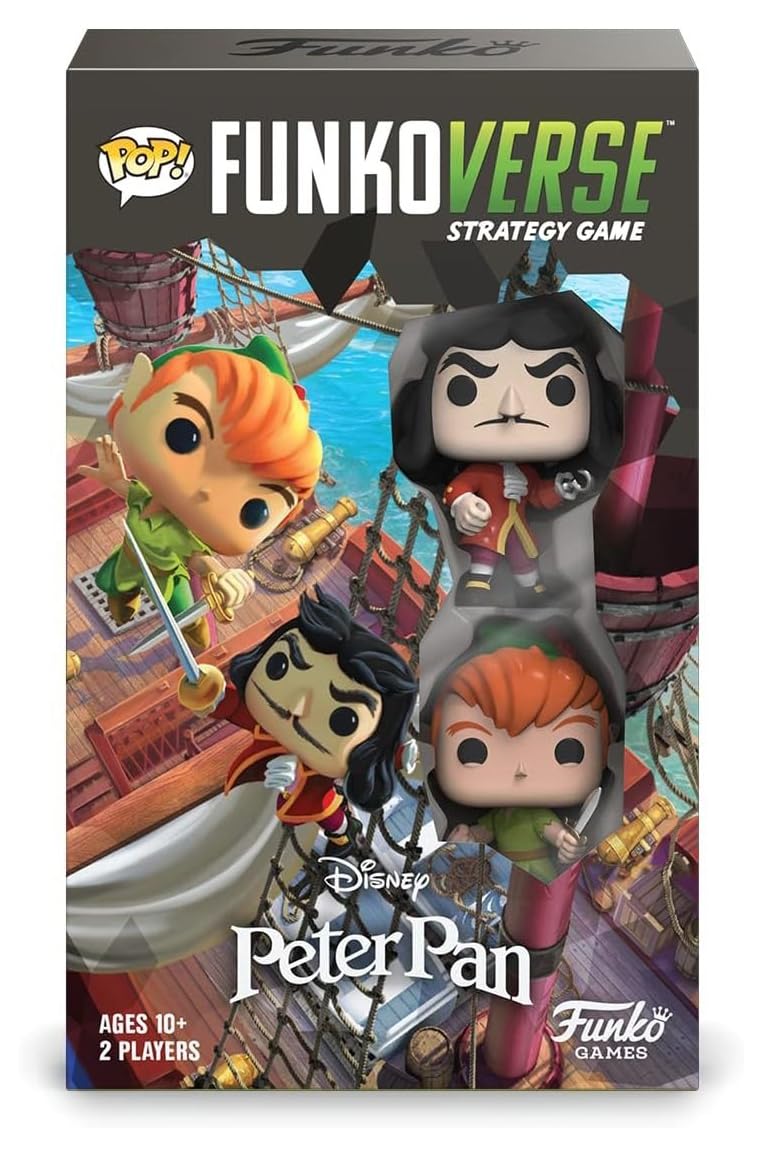 Jogo De Tabuleiro Funko Games Funkoverse Peter Pan 100, Pacote Com 2