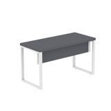 Mesa Escritório 1500x600x750mm M150-60pe40tub Grafito-branco