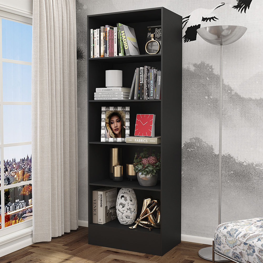 Estante Clarice 180cm Em Mdp Carioca Móveis