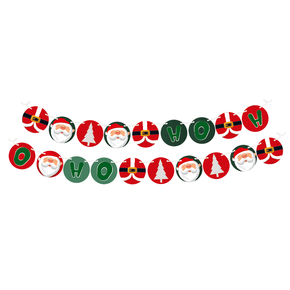 Faixa Natal Decorativa Papai Noel Painel Natalino Colorido