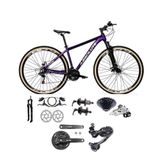 Bicicleta Aro 29 Absolute Nero 5 Câmbios Shimano Deore-Altus 27v Freio Hidráulico Garfo C-Trava Roxo Tam: 19