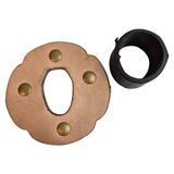 Tsuba De Couro Para Bokken Bokuto Com Tsuba Dome