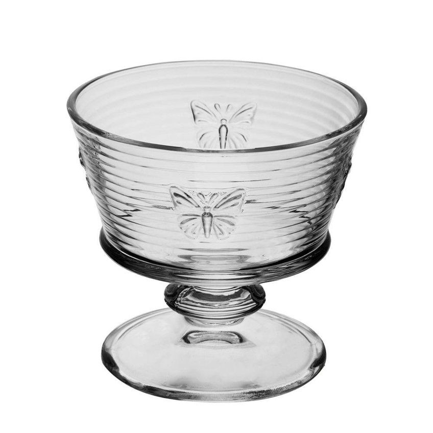 Taça De Sobremesa Vidro Transparente Lines Butterfly Borboleta Wolff 240ml - imagem 4