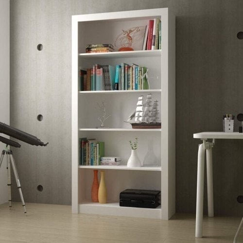 Estante para Livros 4 Prateleiras BL 01 Clássico BRV Móveis Branco